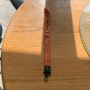 orange off-white lanyard (long version)